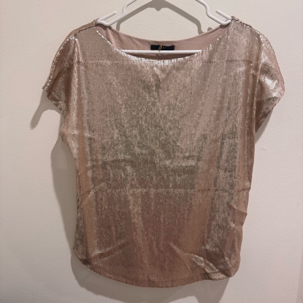 Tart Gold Sequin SS Top